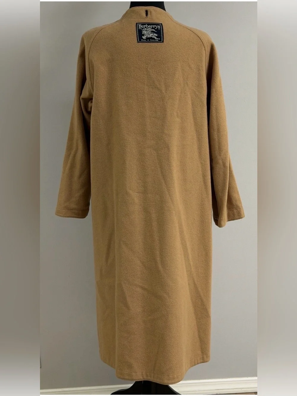 Vtg Burberry Removeable Liner Wool/Camel Hair Brown Trench Coat 90's Size M - Picture 2 of 8